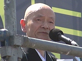 さようなら原発10万人集会 福井から中嶌哲演さん
